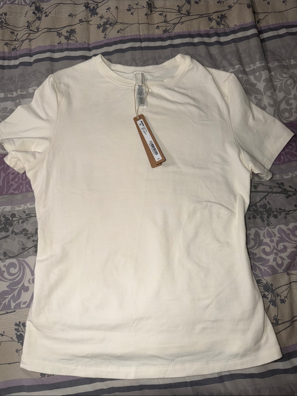 SKIMS Cotton Jersey T-shirt Marble color